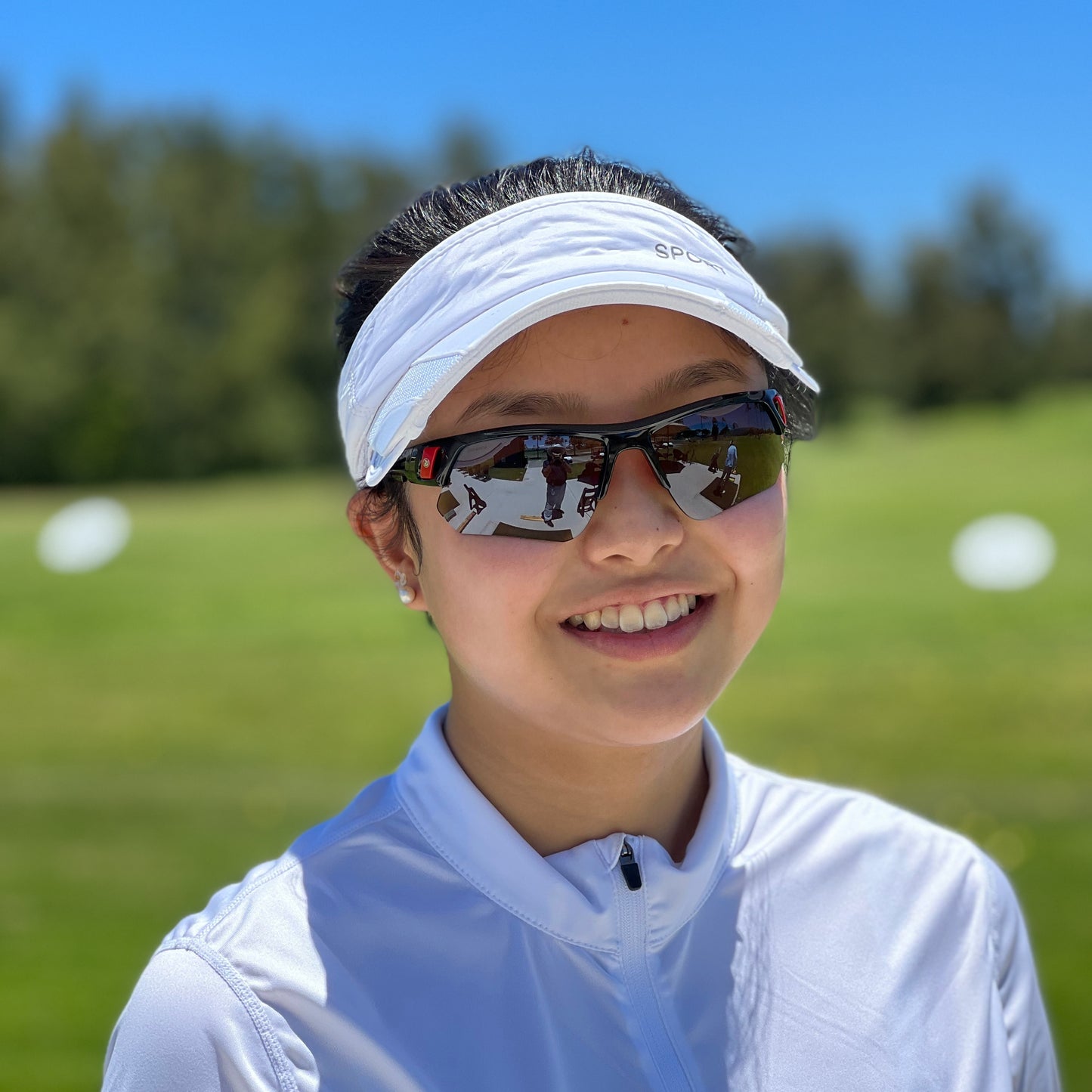 HD Golf Sunglasses for Men Women Wrap Semi-Rimless Sports Frame UV400 Protection Golfing Baseball Shades Sun Glasses BJ810