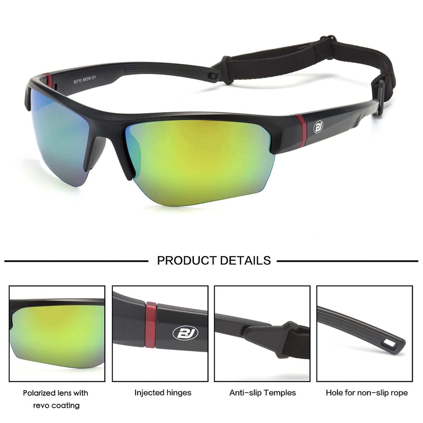 Floating Polarized Sunglasses for Men Women Fishing Boating Sailing Beach Kayaking Surfing Skiing Unsinkable Water Sports Glasses BJ710-2