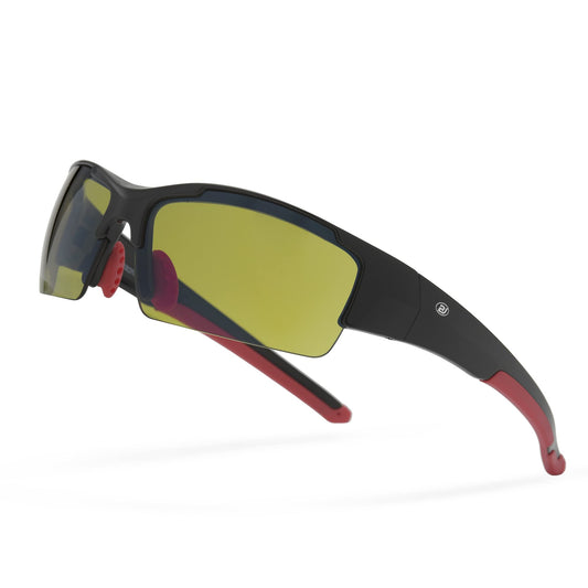 HD Golf Sunglasses for Men Women Wrap Semi-Rimless Sports Frame UV400 Protection Golfing Baseball Shades Sun Glasses BJ820
